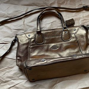 Coach bronze Mickie Satchel purse